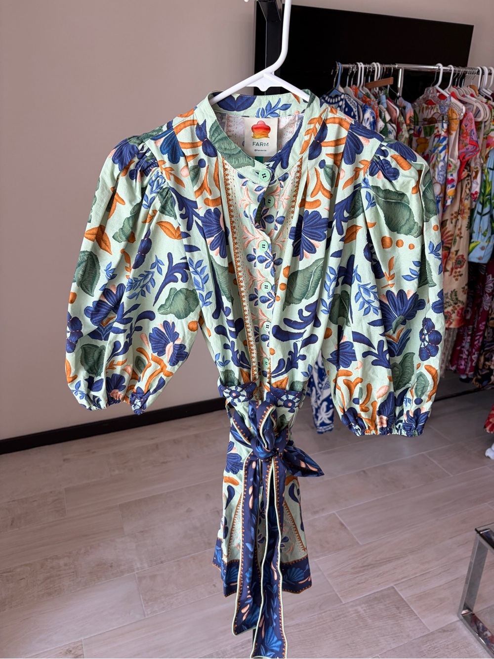 Farm Rio Ocean Tapestry Romper - Picture 4 of 9